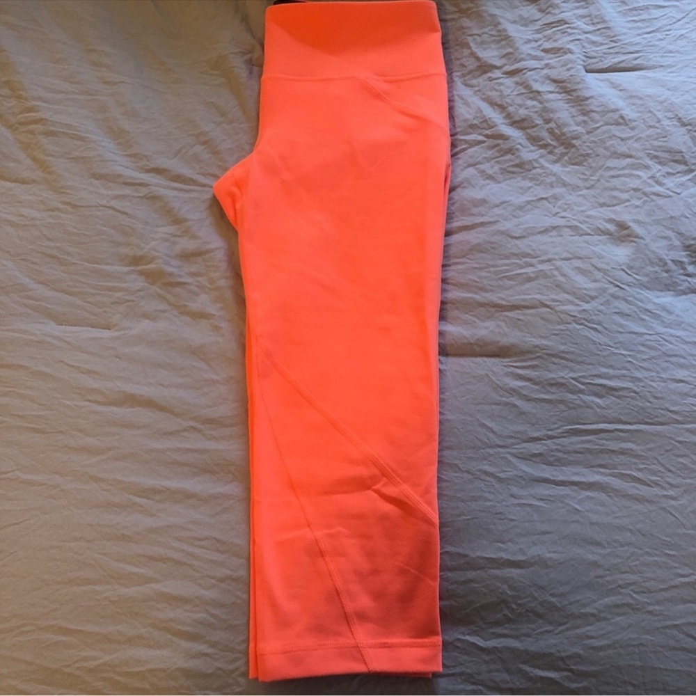 Under Armour Bright Neon Orange Crop Leggings